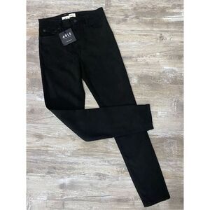 Able High Rise Skinny Jeans Black Stretch Ankle Crop Claudia Wash Women’s Sz 25